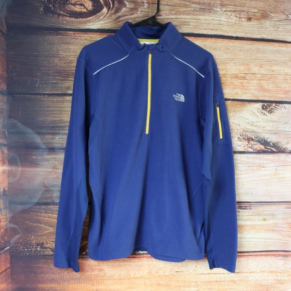 The North Face Men's Sweater Fleece Lightweight Pullover 1/4 Zip Outdoors - Picture 1 of 11